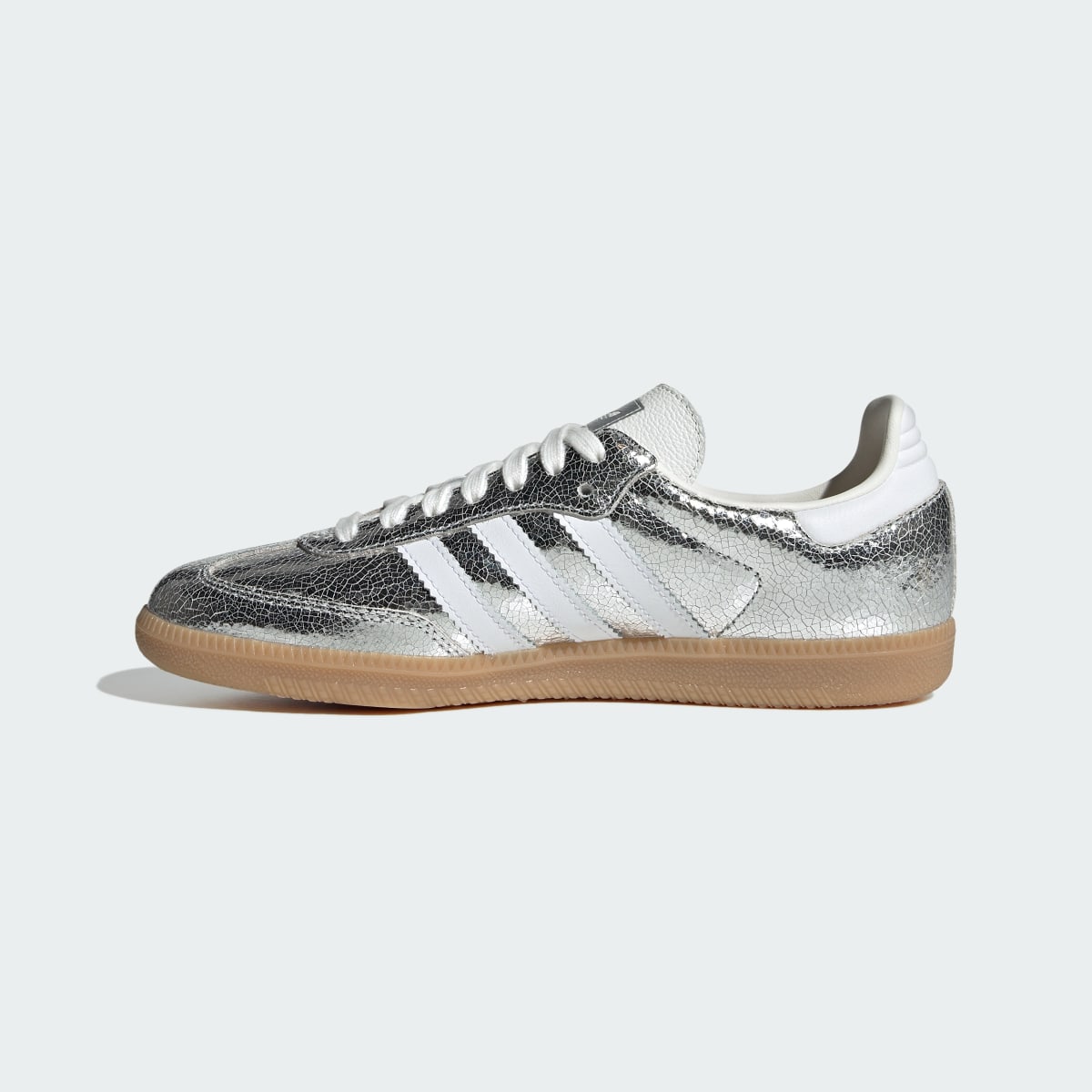Adidas Women's SAMBA OG SHOES - Silver Metallic / Cloud White / Core White - Image 7
