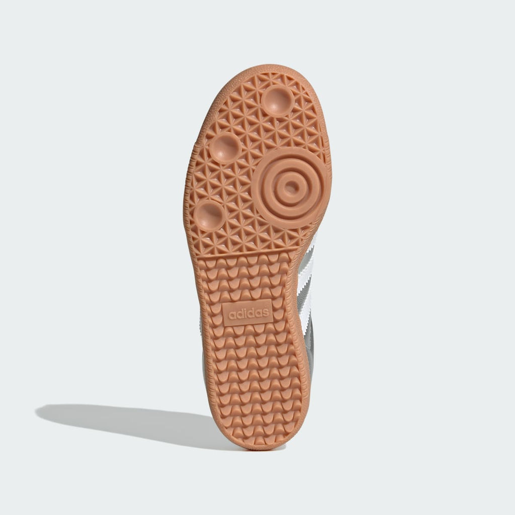 Adidas Kids' SAMBA OG SHOES - Silver Metallic / Cloud White / Gum - Image 3