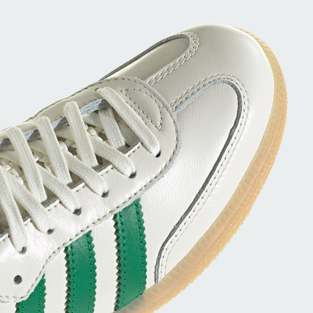 Adidas Women's SAMBA OG SHOES - Off White / Green / Gold Metallic - Image 10