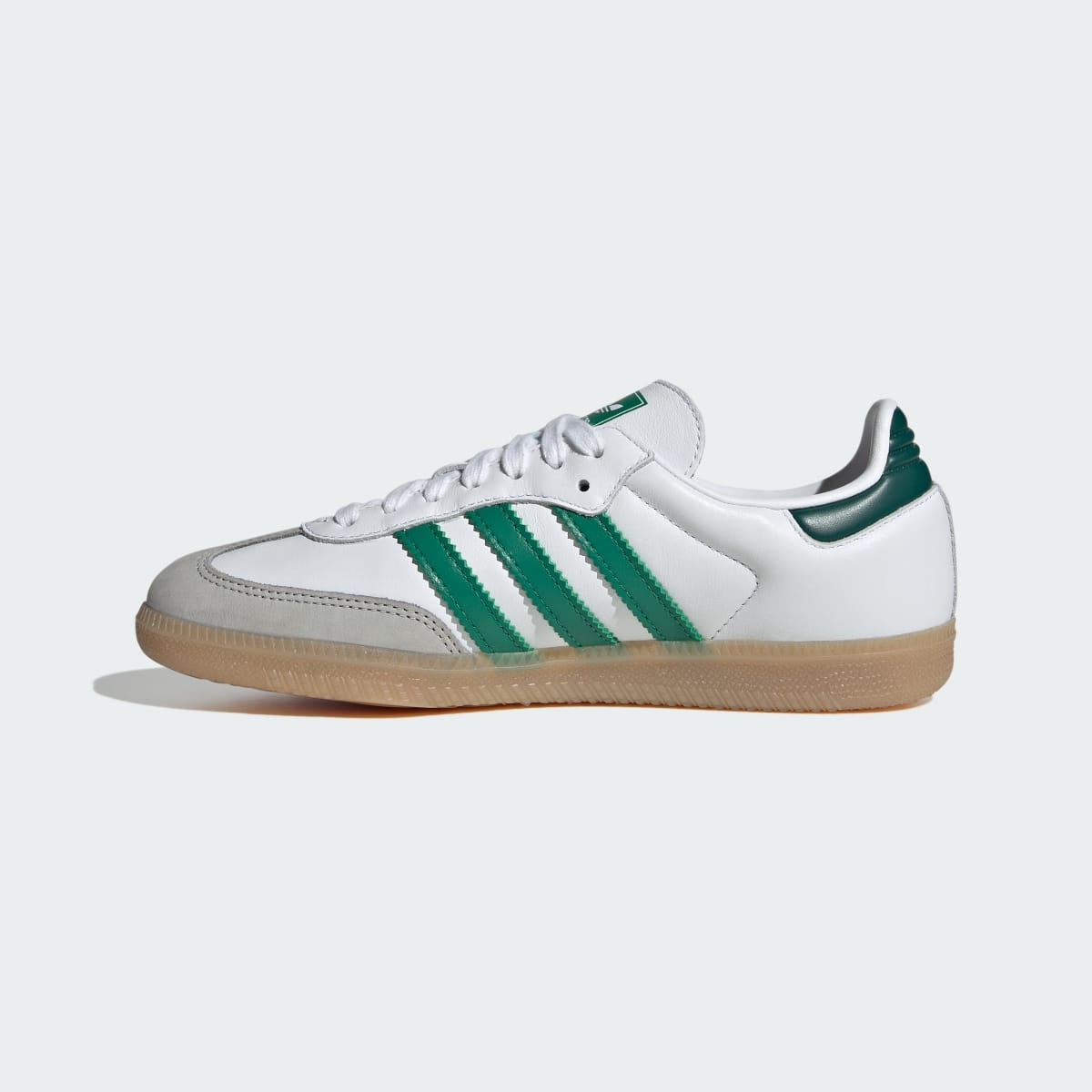 Adidas Women's SAMBA OG SHOES - Cloud White / Bold Green / Collegiate Green - Image 7