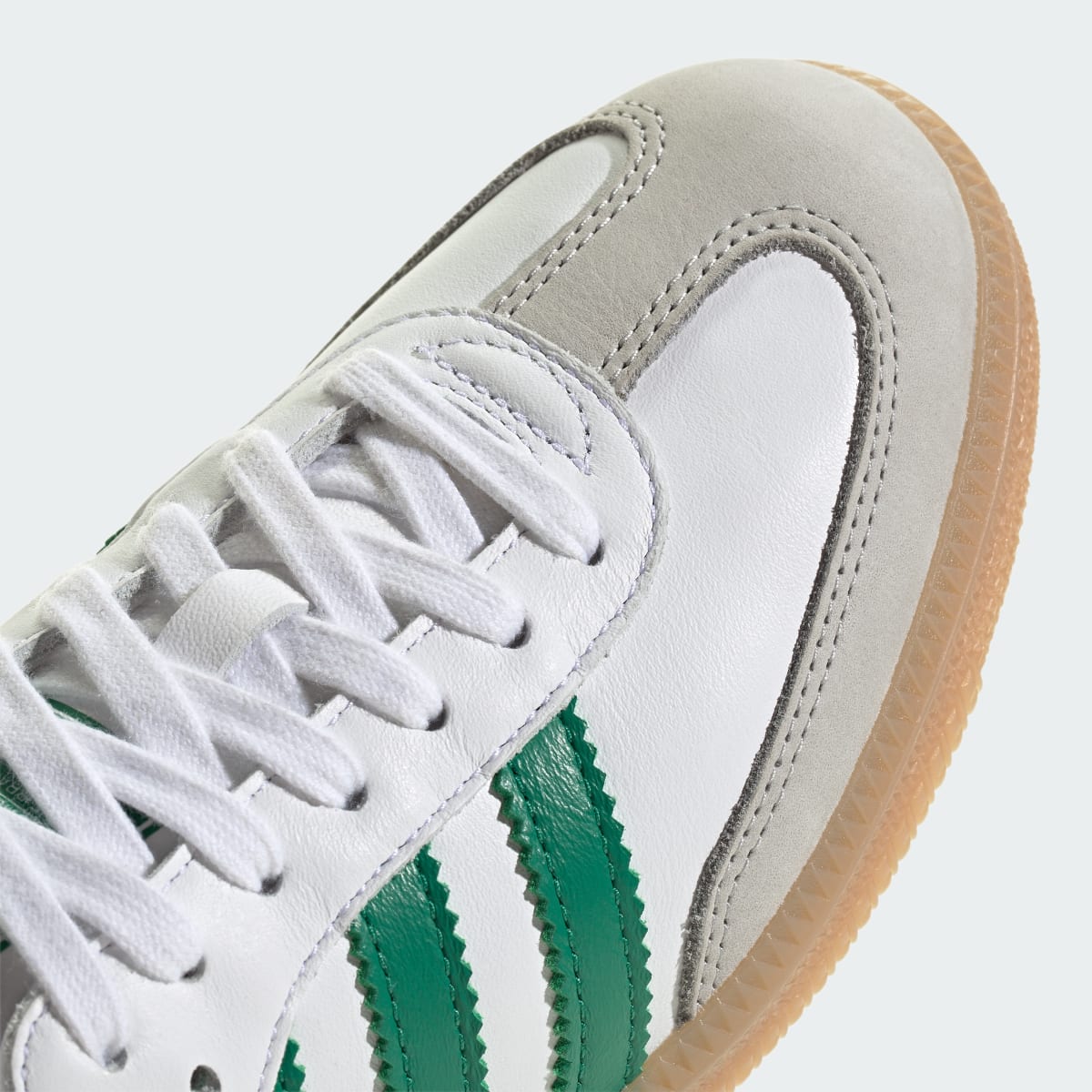 Adidas Women's SAMBA OG SHOES - Cloud White / Bold Green / Collegiate Green - Image 8