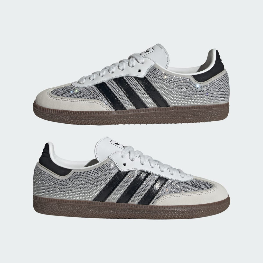 Adidas Women's SAMBA OG SHOES - Crystal White / Core White / Silver Metallic - Image 8