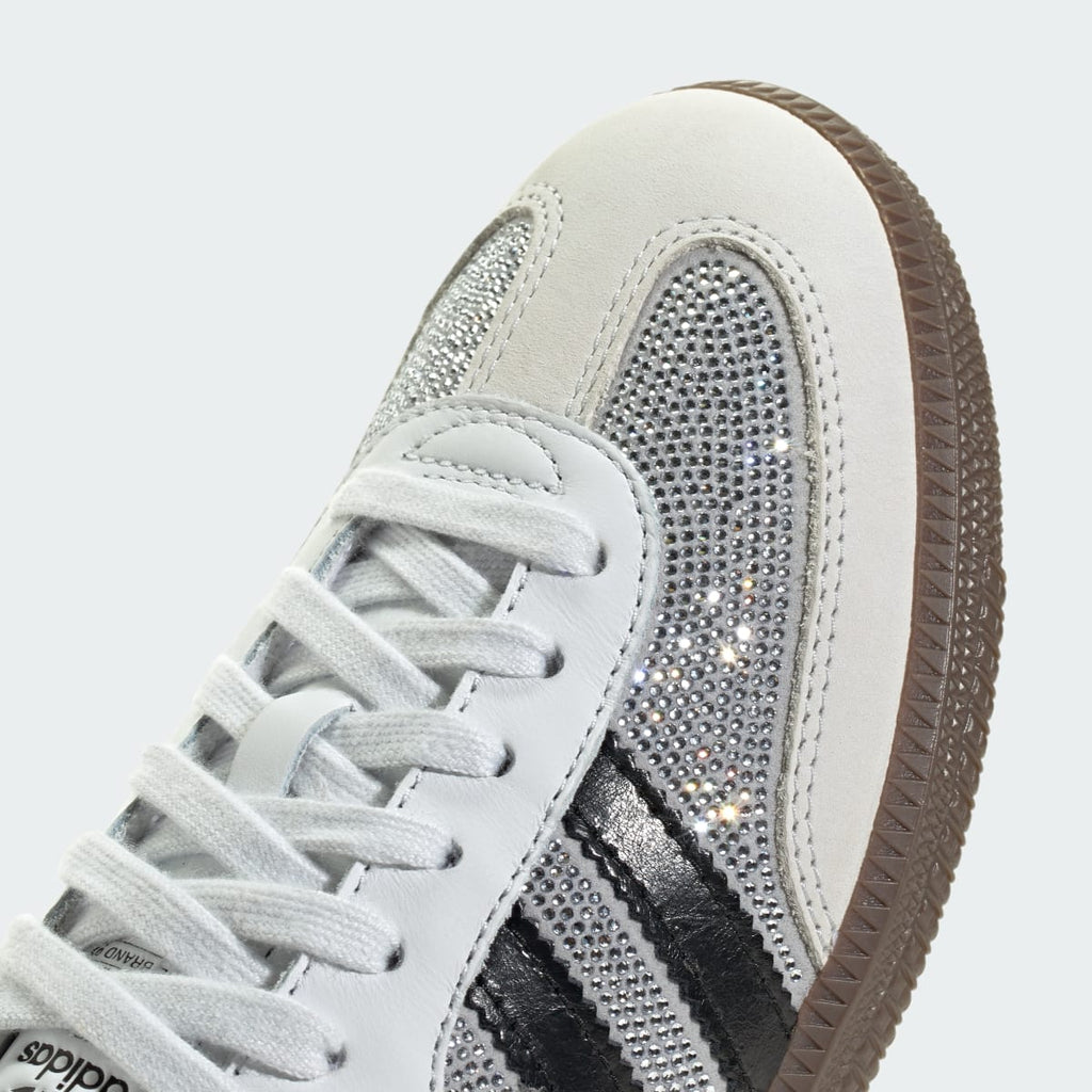 Adidas Women's SAMBA OG SHOES - Crystal White / Core White / Silver Metallic - Image 9