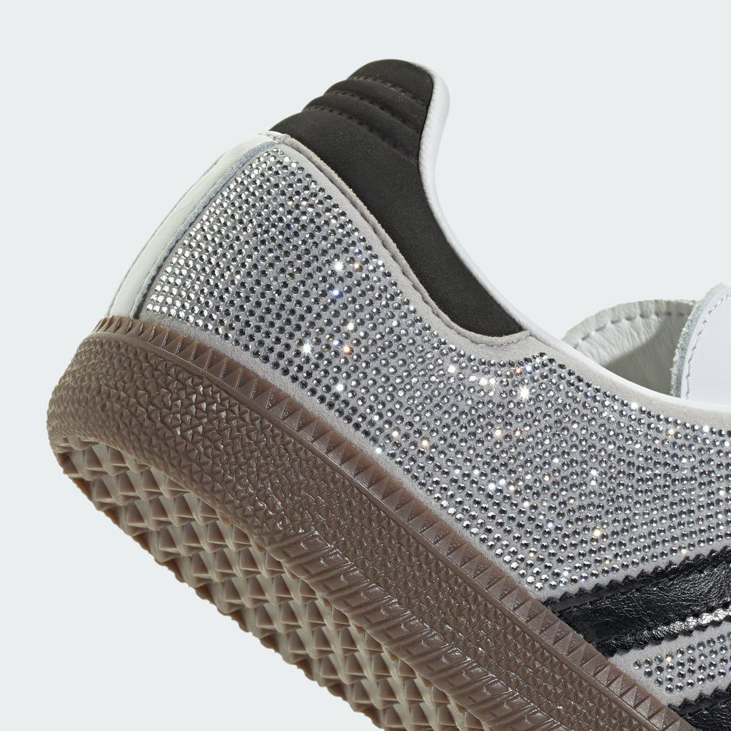 Adidas Women's SAMBA OG SHOES - Crystal White / Core White / Silver Metallic - Image 10