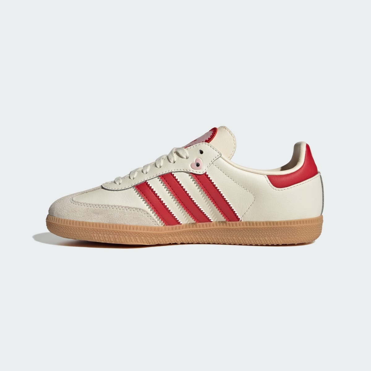 Adidas Kids' SAMBA OG SHOES - Cream White / Better Scarlet / Gum - Image 7