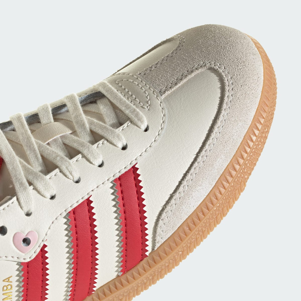 Adidas Kids' SAMBA OG SHOES - Cream White / Better Scarlet / Gum - Image 10