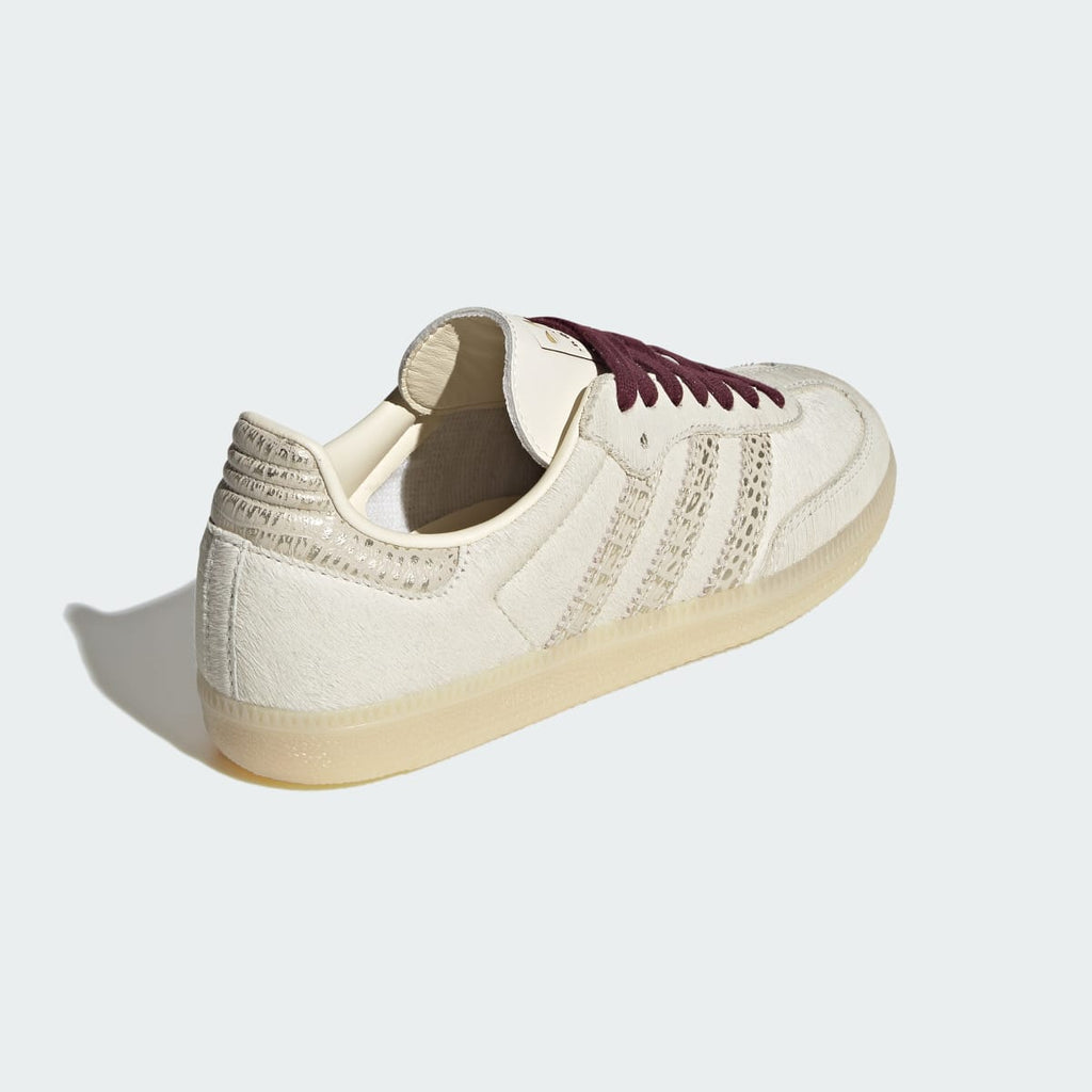 Adidas Women's SAMBA OG SHOES - Cream White / Cream White / Maroon - Image 5