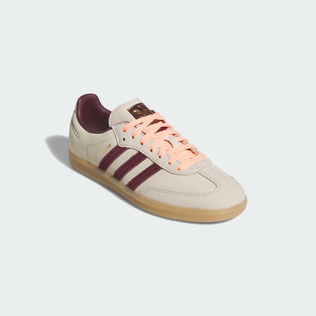 Adidas Women's SAMBA OG SHOES - Wonder White / Maroon / Frozen Turbo - Image 4