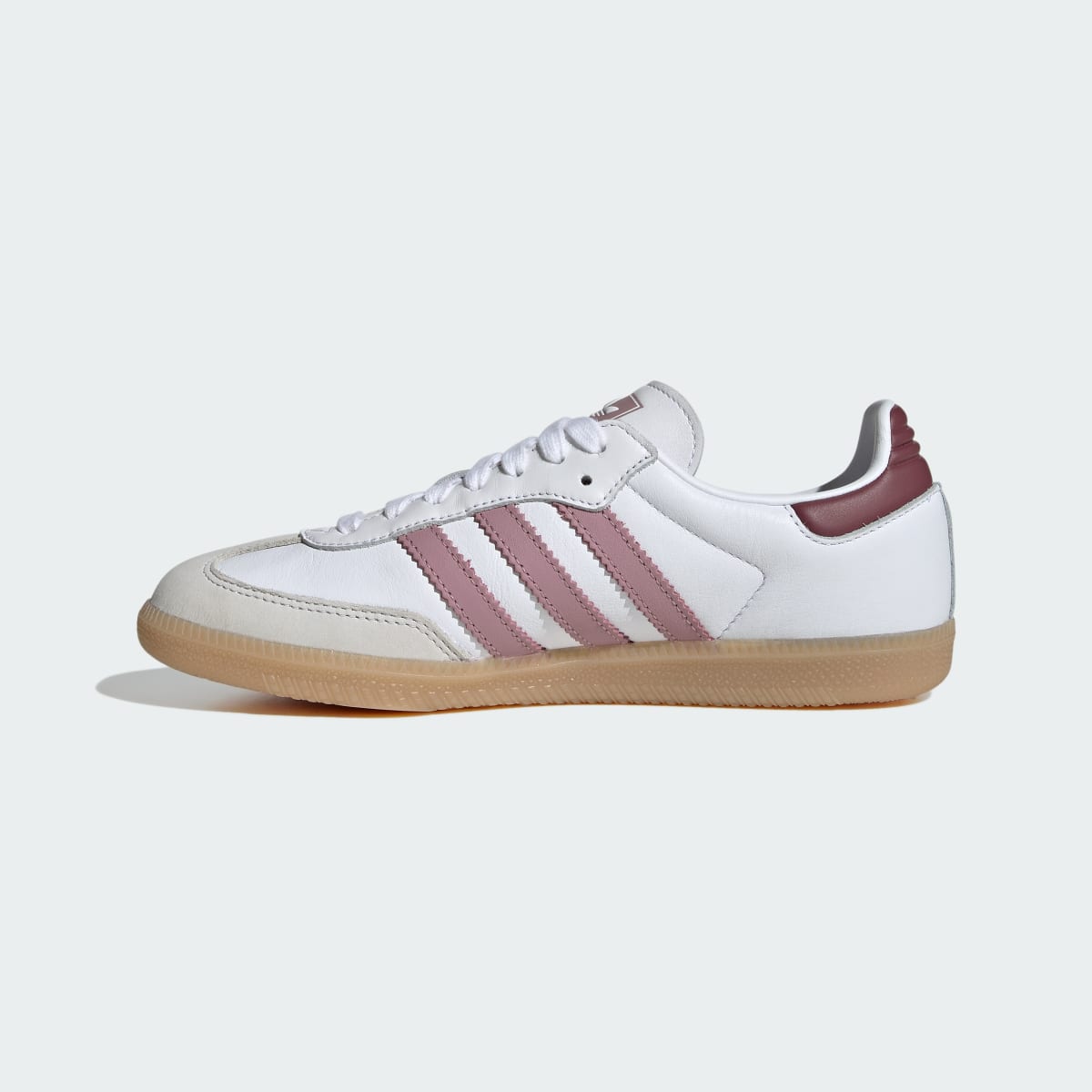 Adidas Women's SAMBA OG SHOES - Cloud White / Magic Mauve / Burgundy - Image 6