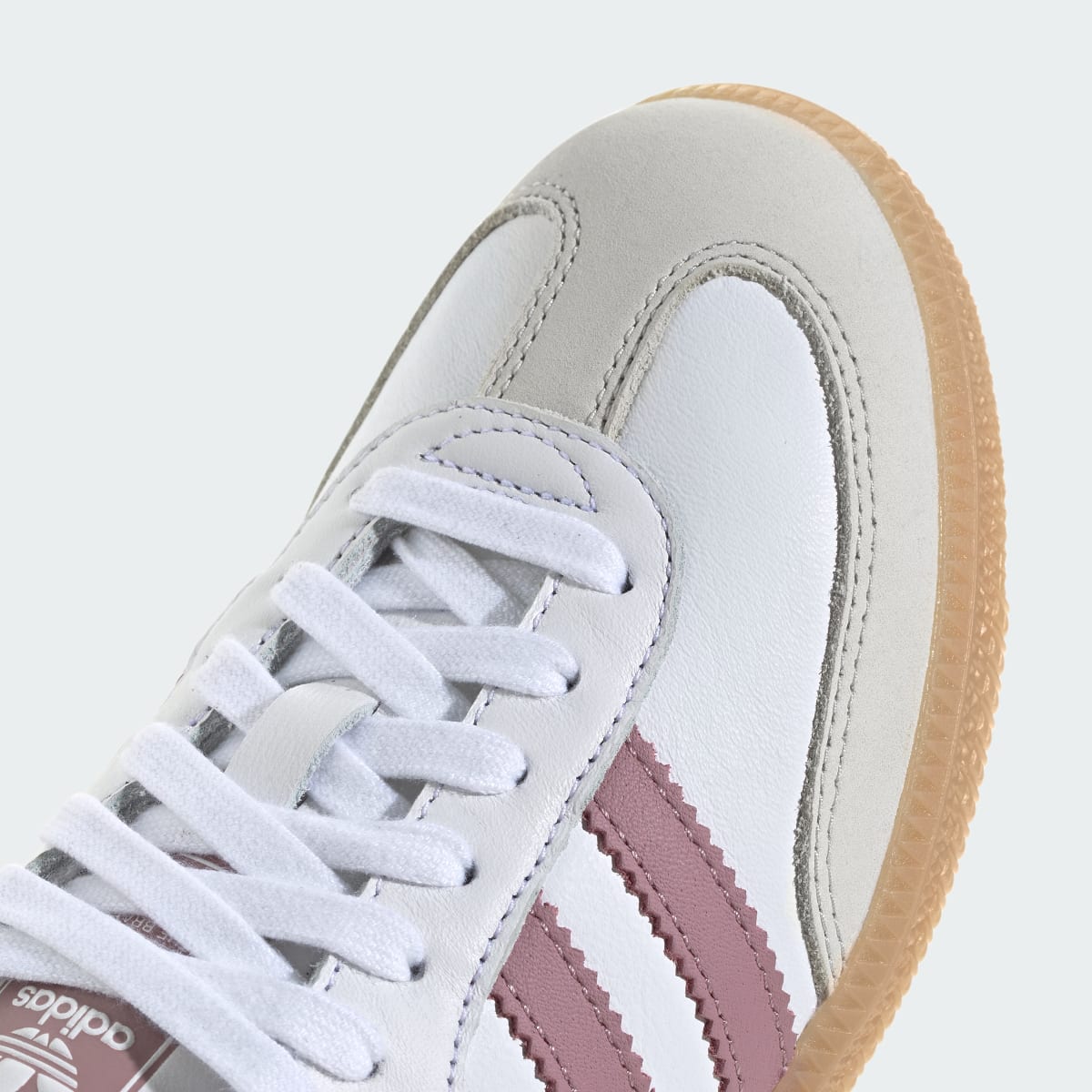Adidas Women's SAMBA OG SHOES - Cloud White / Magic Mauve / Burgundy - Image 8
