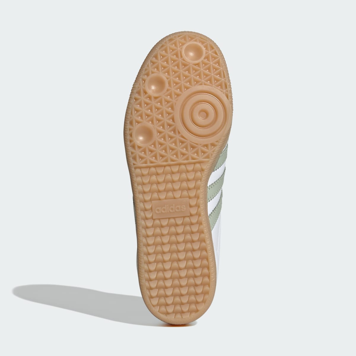 Adidas Women's SAMBA OG SHOES - Cloud White / Halo Green / Tent Green - Image 3