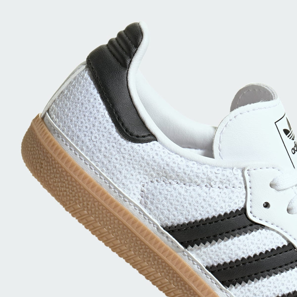 Adidas Kids' SAMBA OG SHOES - Cloud White / Core Black / Grey One - Image 7