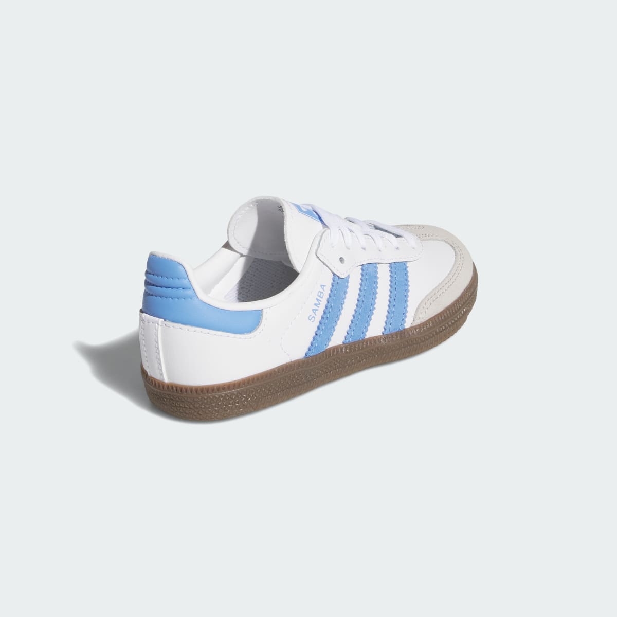 Adidas Kids' SAMBA OG SHOES - Cloud White / Blue Fusion / Gum - Image 5