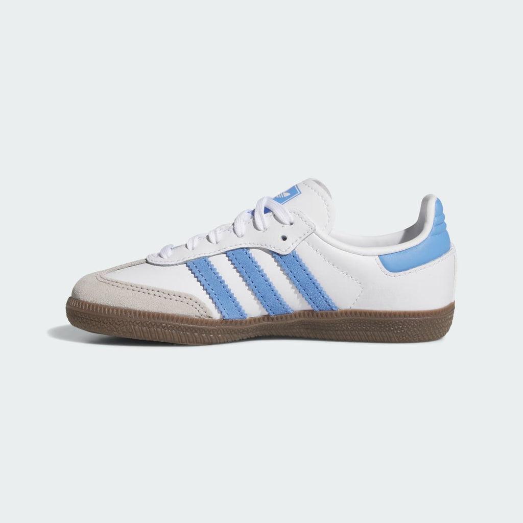Adidas Kids' SAMBA OG SHOES - Cloud White / Blue Fusion / Gum - Image 6