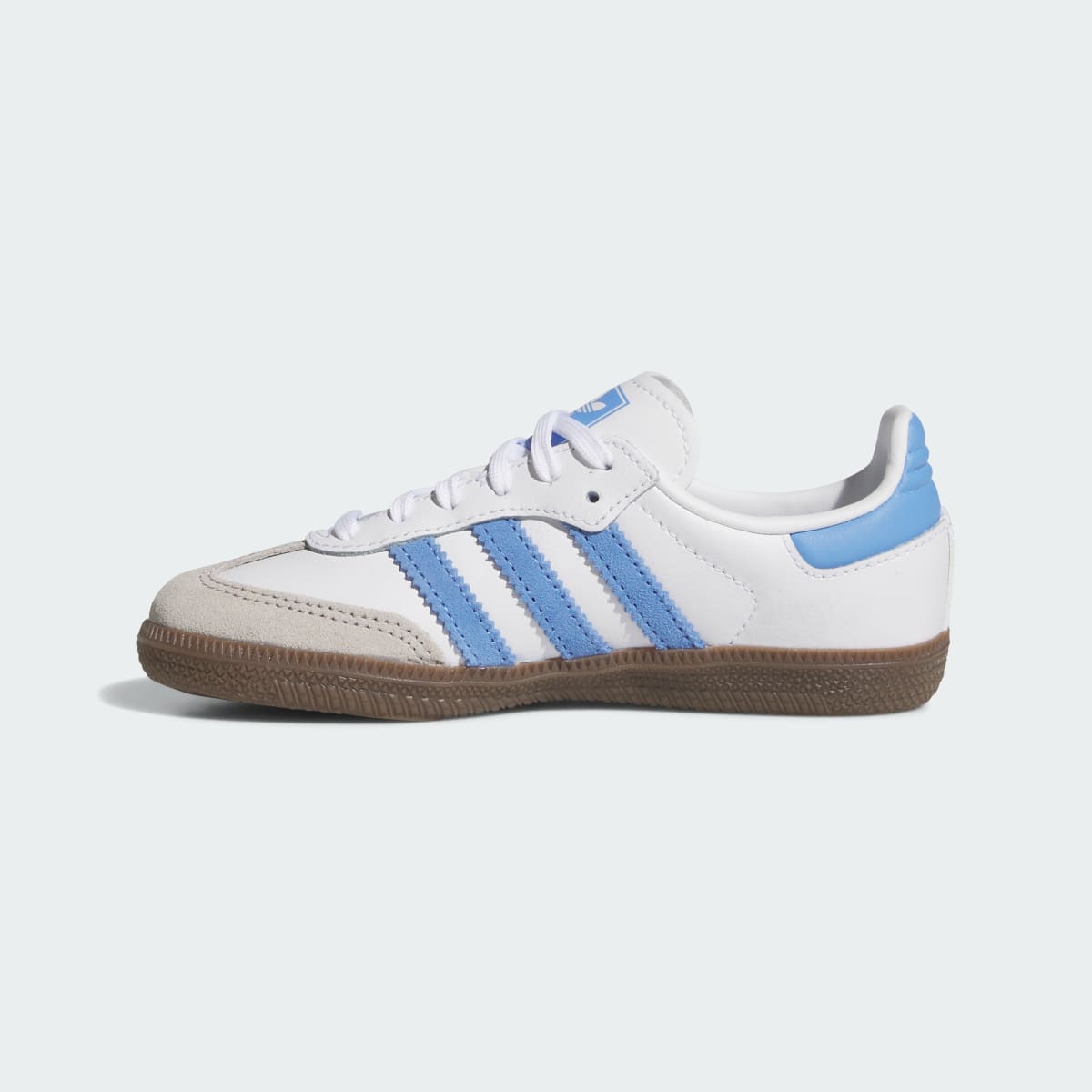 Adidas Kids' SAMBA OG SHOES - Cloud White / Blue Fusion / Gum - Image 6