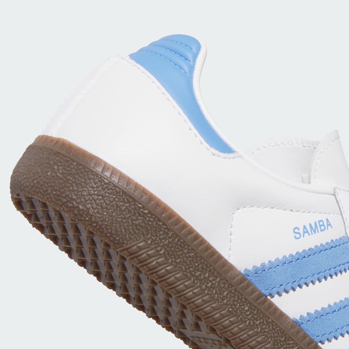 Adidas Kids' SAMBA OG SHOES - Cloud White / Blue Fusion / Gum - Image 7