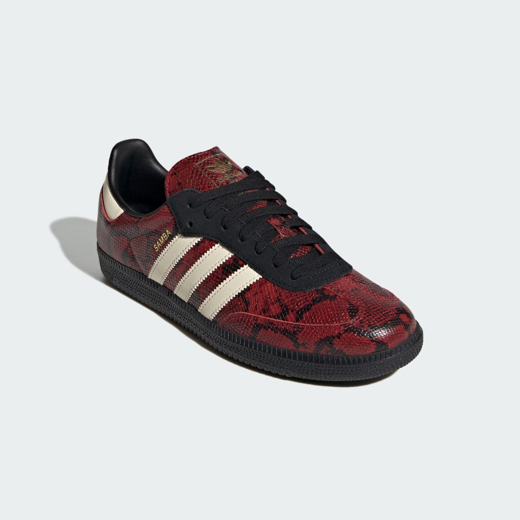 Adidas Men's SAMBA OG SHOES - Warm Vanilla / Core Black / Team Victory Red - Image 4