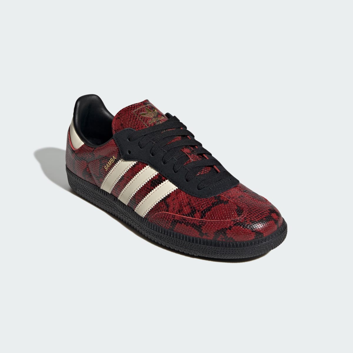 Adidas Men's SAMBA OG SHOES - Warm Vanilla / Core Black / Team Victory Red - Image 4