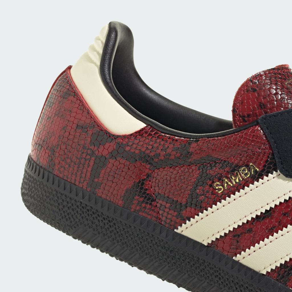 Adidas Men's SAMBA OG SHOES - Warm Vanilla / Core Black / Team Victory Red - Image 9
