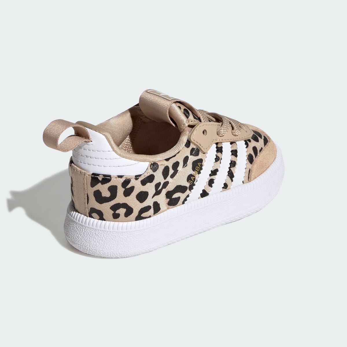 Adidas Kids' SAMBA QUICKON SHOES - Magic Beige / Cloud White / Core Black - Image 5