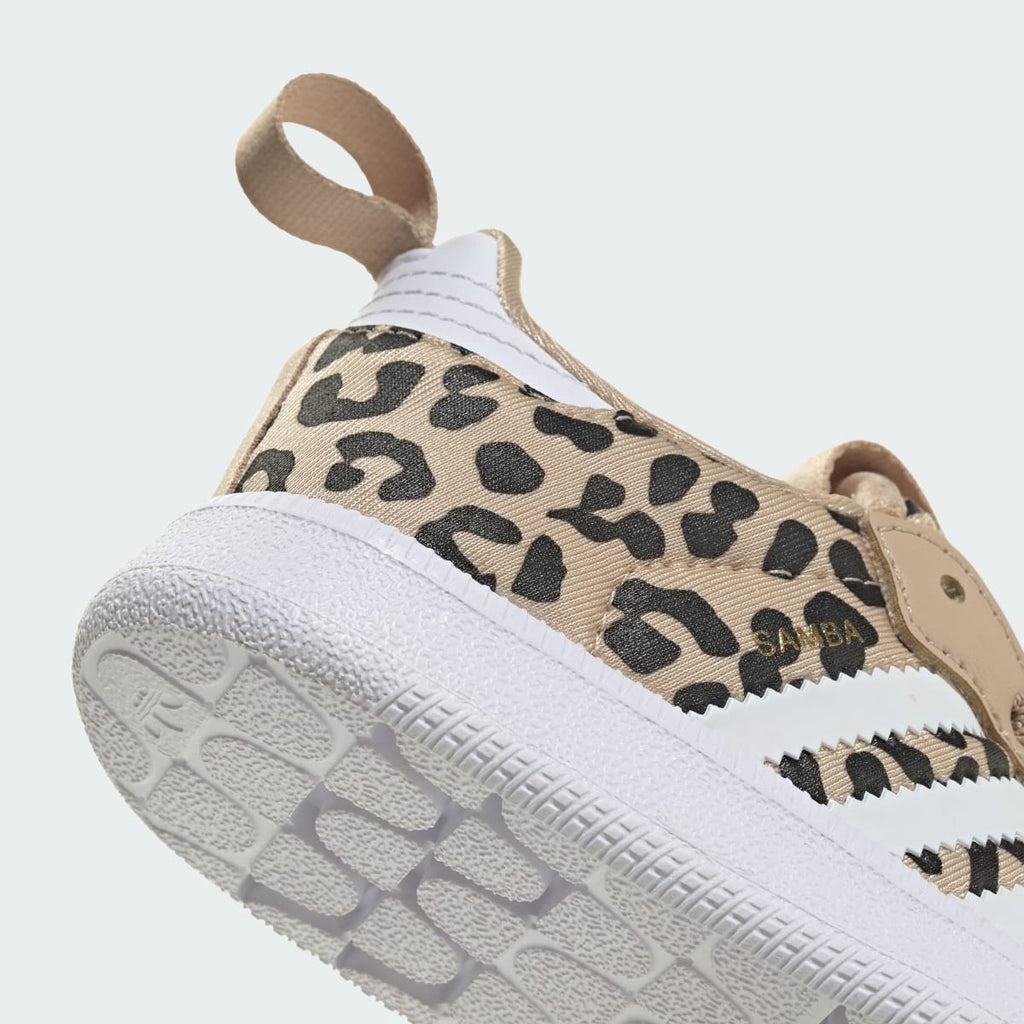 Adidas Kids' SAMBA QUICKON SHOES - Magic Beige / Cloud White / Core Black - Image 7