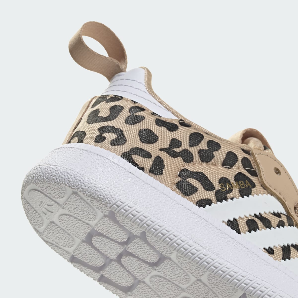 Adidas Kids' SAMBA QUICKON SHOES - Magic Beige / Cloud White / Core Black - Image 7