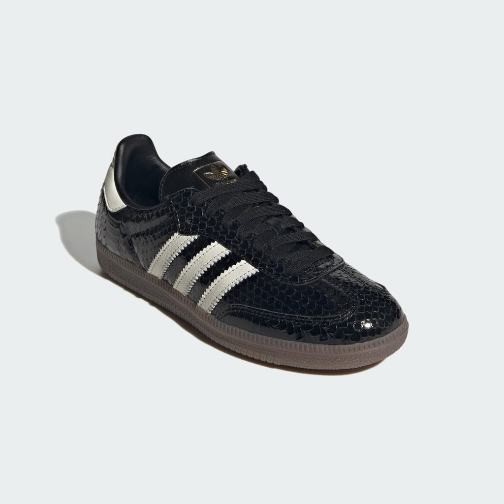 Adidas Women's SAMBA SHOES - Core Black / Off White / Gum - Image 4