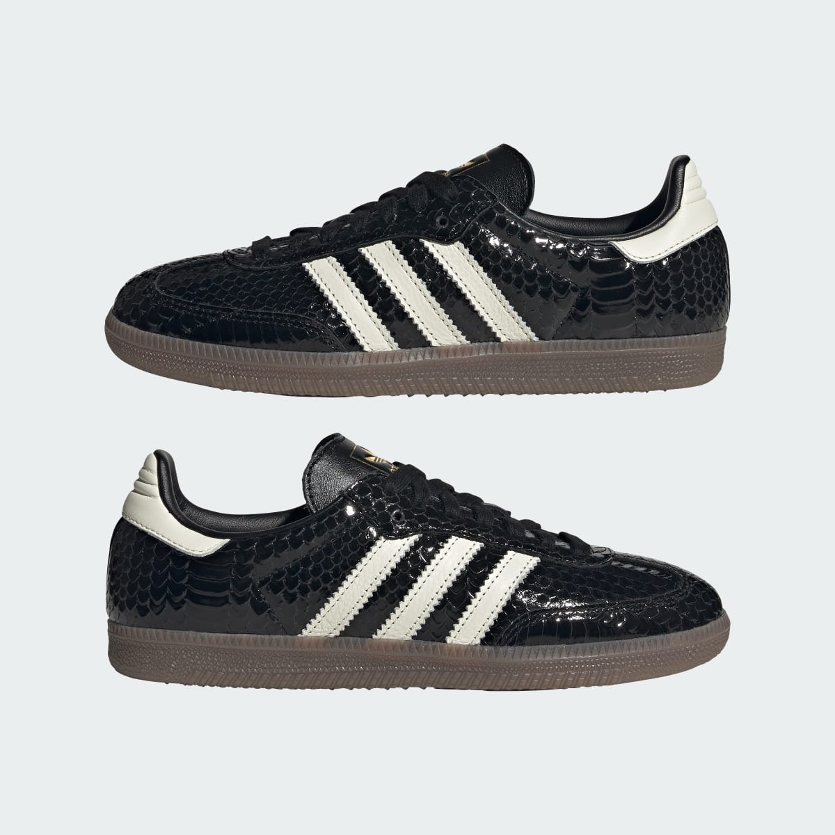 Adidas Women's SAMBA SHOES - Core Black / Off White / Gum - Image 7