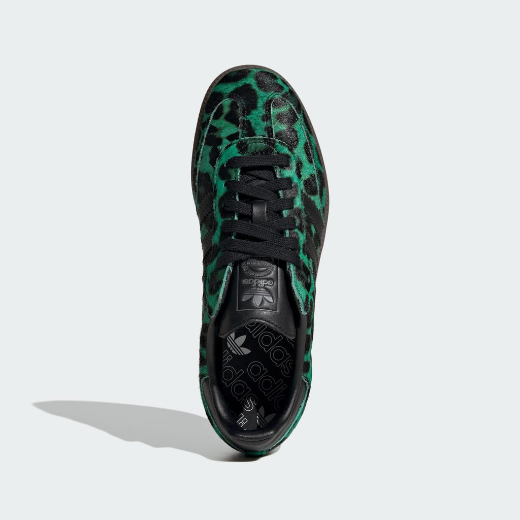 Adidas Women's SAMBA SHOES - Semi Screaming Green / Core Black / Gold Metallic - Image 2