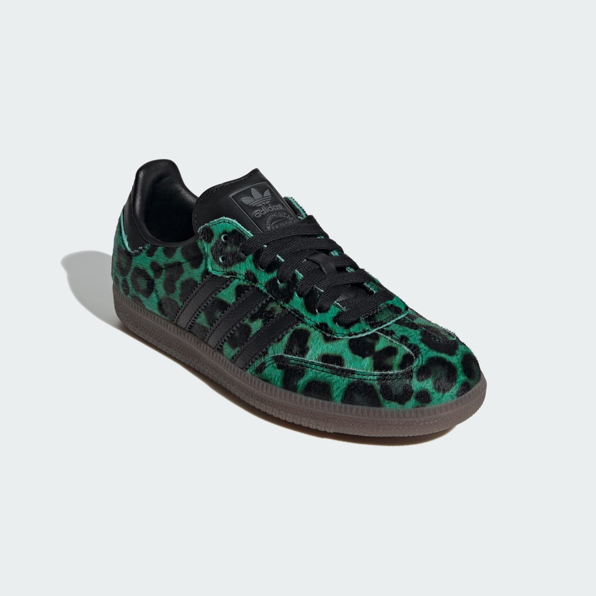 Adidas Women's SAMBA SHOES - Semi Screaming Green / Core Black / Gold Metallic - Image 4