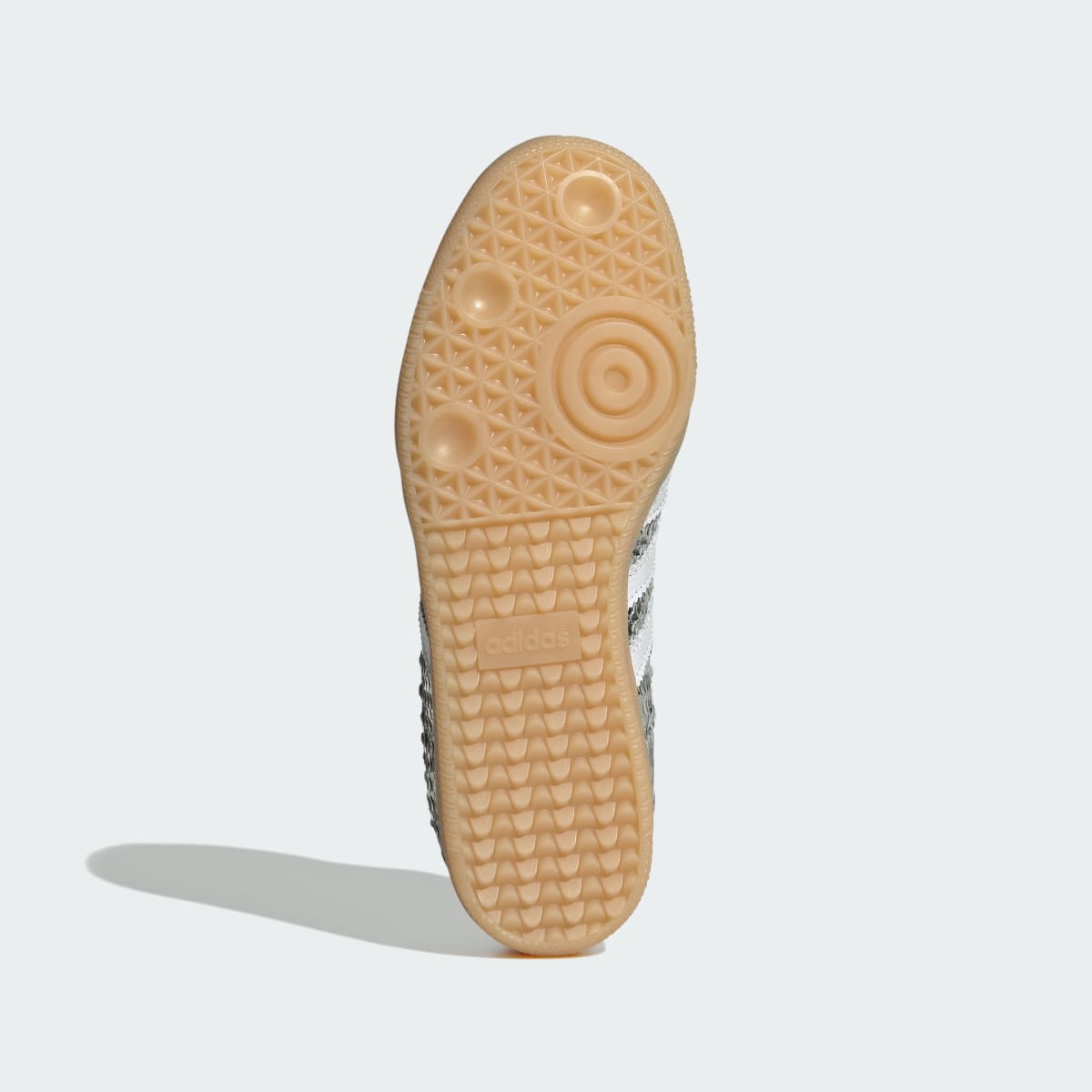 Adidas Women's SAMBA SHOES - Silver Metallic / Cloud White / Gum - Image 3