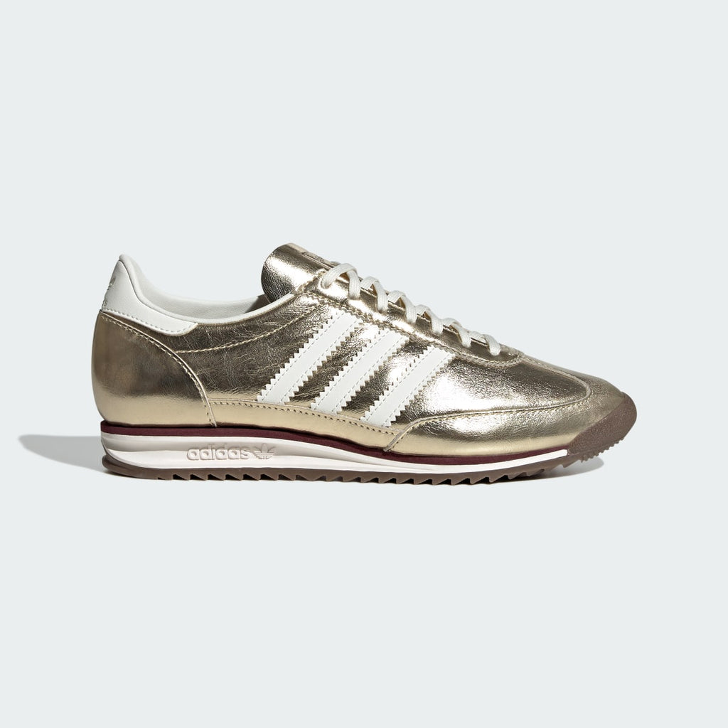 Adidas Women's SL 72 OG SHOES - Gold Metallic / Off White / Shadow Red - Image 1