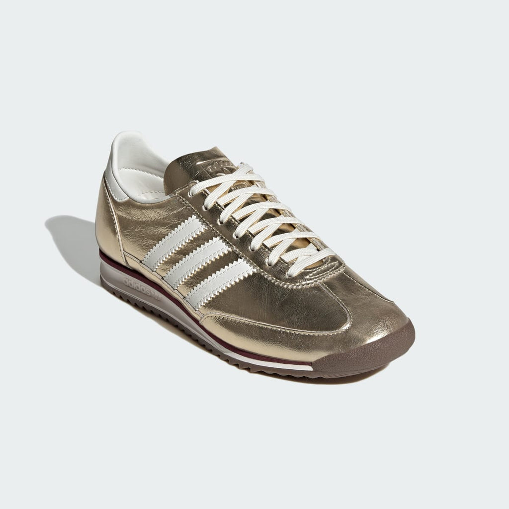 Adidas Women's SL 72 OG SHOES - Gold Metallic / Off White / Shadow Red - Image 5
