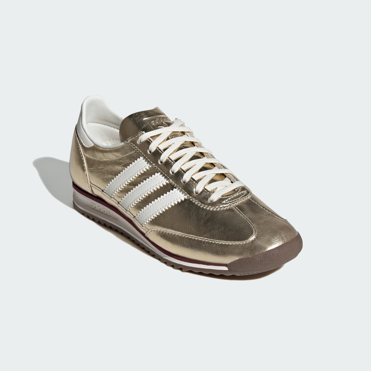 Adidas Women's SL 72 OG SHOES - Gold Metallic / Off White / Shadow Red - Image 5