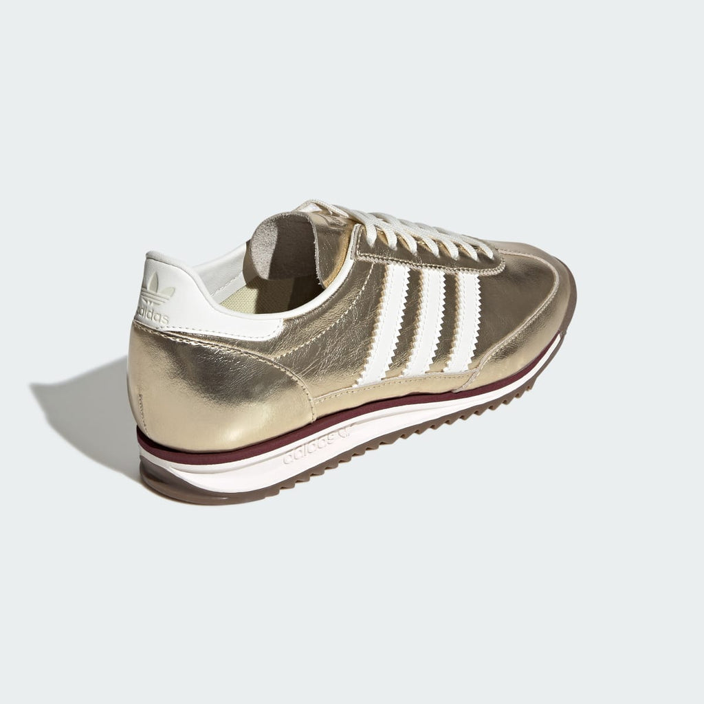Adidas Women's SL 72 OG SHOES - Gold Metallic / Off White / Shadow Red - Image 6