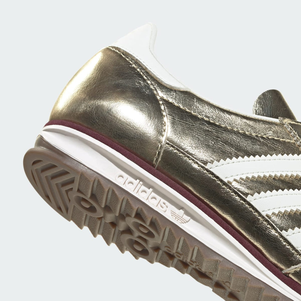 Adidas Women's SL 72 OG SHOES - Gold Metallic / Off White / Shadow Red - Image 8