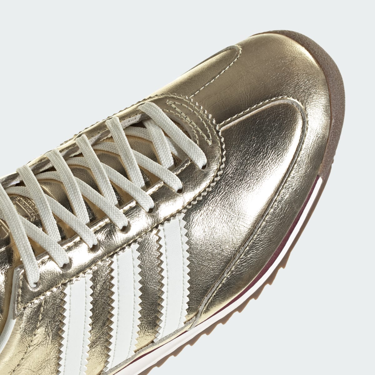 Adidas Women's SL 72 OG SHOES - Gold Metallic / Off White / Shadow Red - Image 9