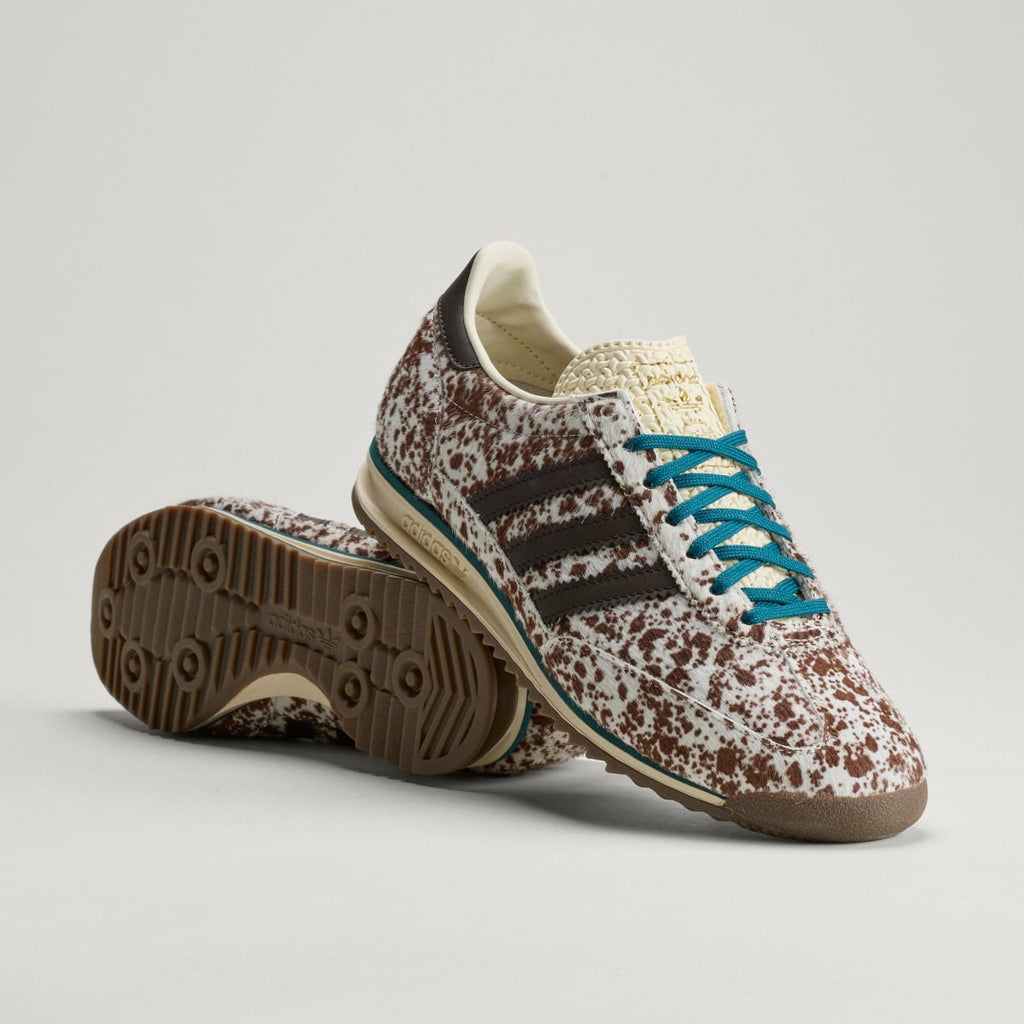 Adidas Women's SL 72 OG SHOES - Off White / Dark Brown / Rich Green - Image 1