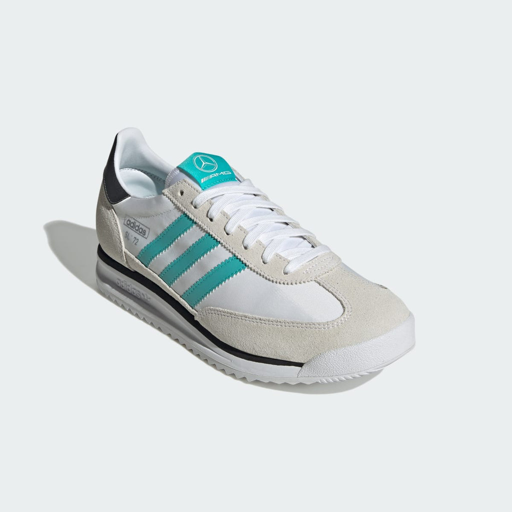 Adidas Women's SL 72 RS MERCEDES SHOES - Cloud White / Core Black / Silver Metallic - Image 4