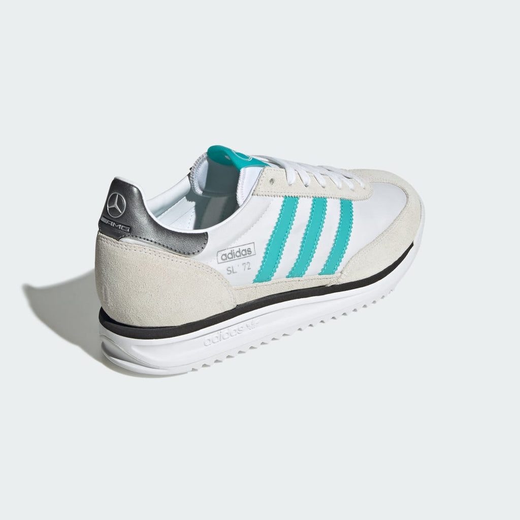 Adidas Women's SL 72 RS MERCEDES SHOES - Cloud White / Core Black / Silver Metallic - Image 5