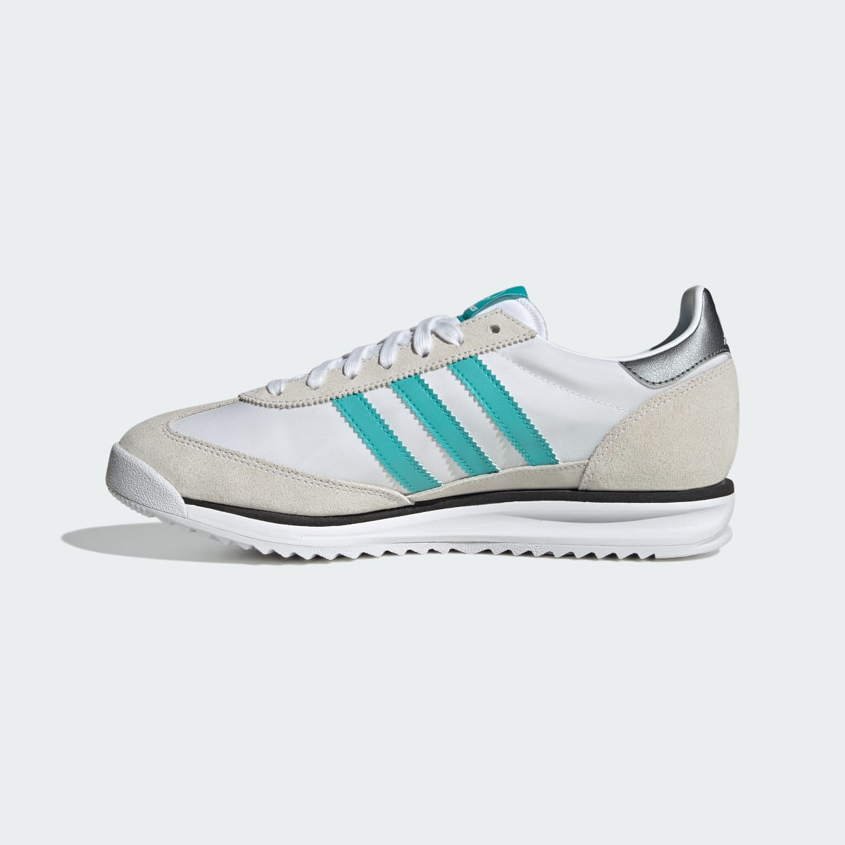Adidas Men's SL 72 RS MERCEDES SHOES - Cloud White / Core Black / Silver Metallic - Image 6