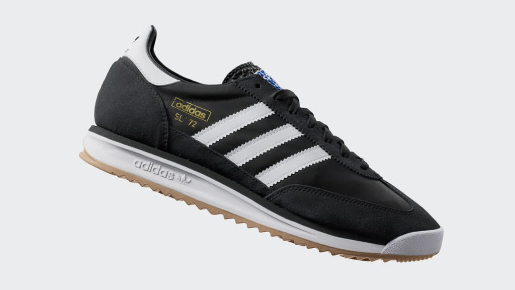 Adidas Men's SL 72 RS Shoes - Core Black / Cloud White / Blue - Image 2