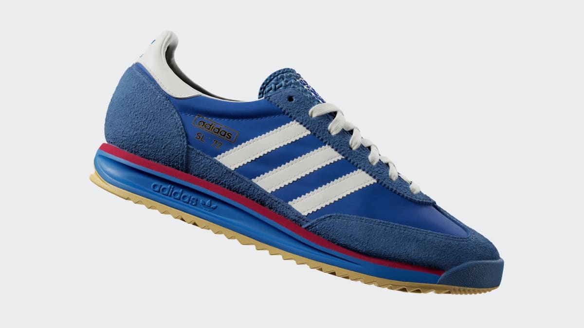 Adidas Men's SL 72 RS Shoes - Blue / Core White / Better Scarlet - Image 2
