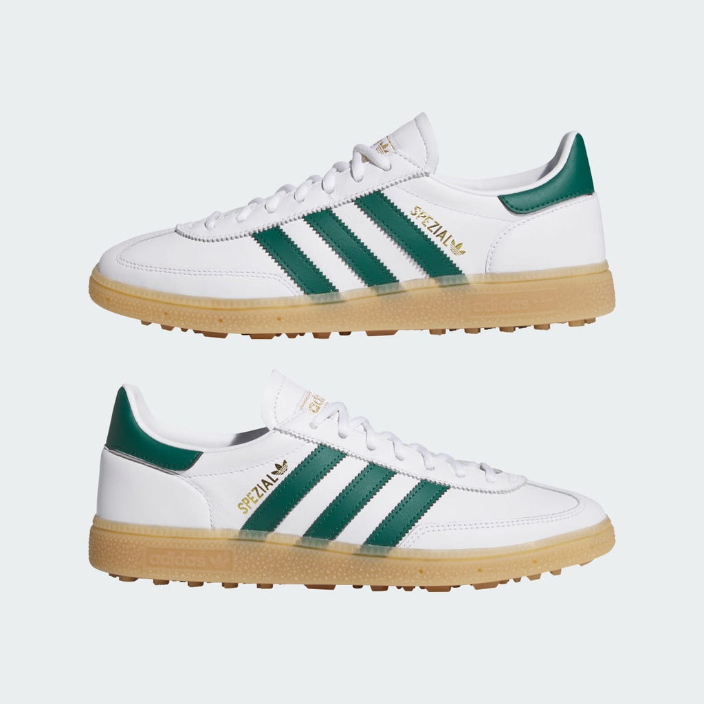 Adidas Women's SPEZIAL SPIKELESS GOLF SHOES - Cloud White / Collegiate Green / Gum - Image 7