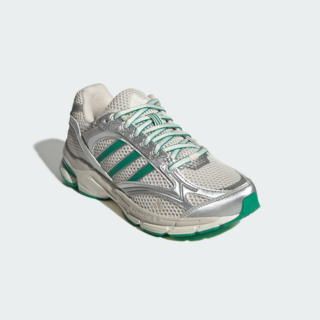 Adidas Women's SPIRITAIN 2000 SHOES - Chalk White / Silver Metallic / Court Green - Image 4