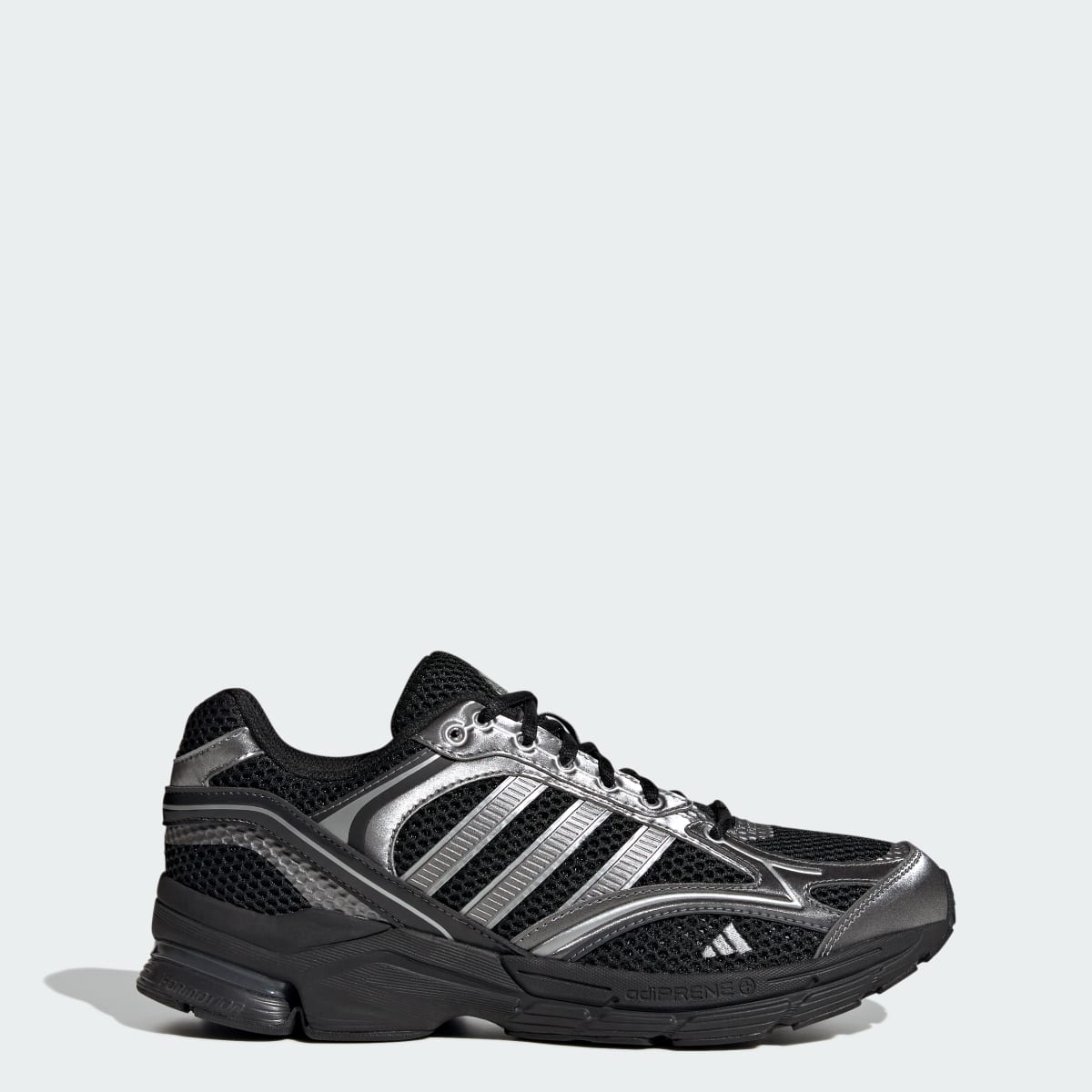 Adidas Men's SPIRITAIN 2000 Shoes - Core Black / Iron Metallic / Matte Silver - Image 1