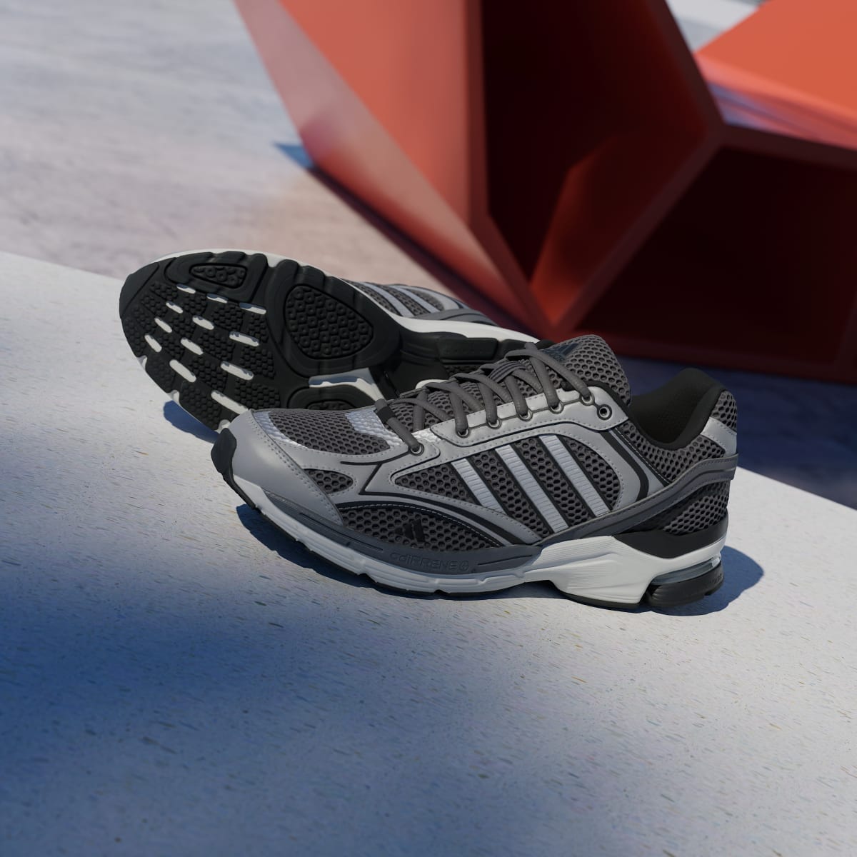 Adidas Men's SPIRITAIN 2000 Shoes - Grey Four / Matte Silver / Core Black - Image 4