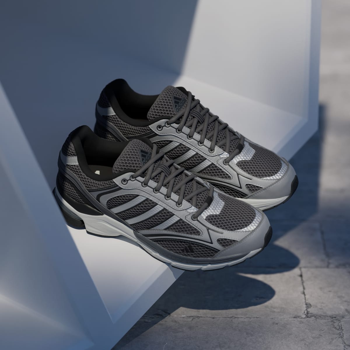 Adidas Men's SPIRITAIN 2000 Shoes - Grey Four / Matte Silver / Core Black - Image 5