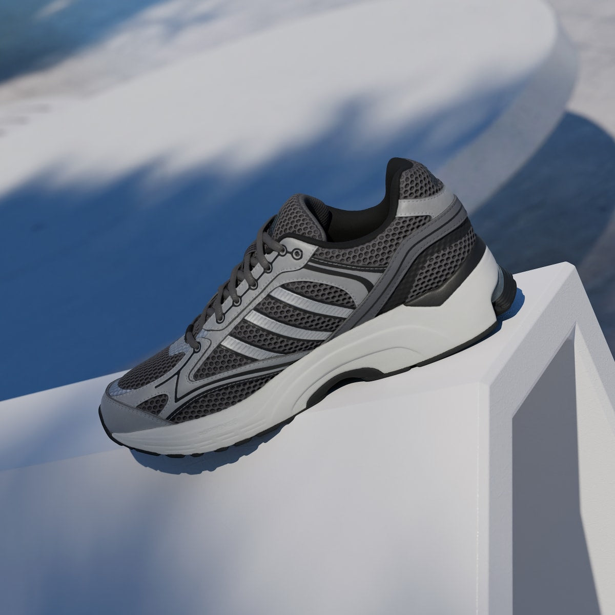 Adidas Men's SPIRITAIN 2000 Shoes - Grey Four / Matte Silver / Core Black - Image 7