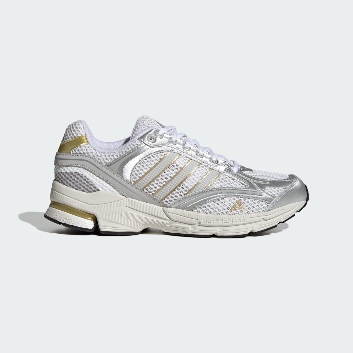 Adidas Women's SPIRITAIN 2000 Shoes - Cloud White / Light Solid Grey / Gold Metallic - Image 1